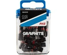 Smūginiai antgaliai GRAPHITE PH3 x 25 mm (20 vnt.)