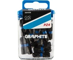 Smūginiai antgaliai GRAPHITE PZ4 25 mm (20 vnt.)