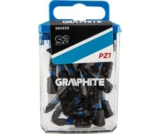 Smūginiai antgaliai GRAPHITE PZ1 25 mm (20 vnt.)