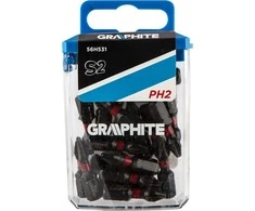 Smūginiai antgaliai GRAPHITE PH2 25 mm (20 vnt.)