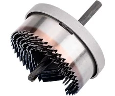 Otwornice Skylėms gręžti medienai 26–63 mm, aukštis 25 mm, grūdinti dantys, 7 vnt. rinkinys