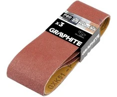 Pasy Begalinės juostos 75 x 533 mm, P80, 3 vnt.