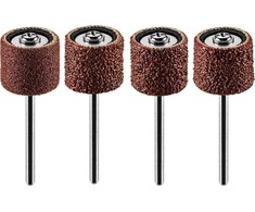 Šlifavimo juostos GRAPHITE 12,7 mm (K60, K80, K120, K240) – 100 vnt. rinkinys + 2 kotukai (3,2 mm)