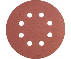 Krążki Šlifavimo diskai 125 mm, K240, 5 vnt., su 8 skylėmis