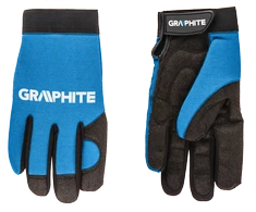 Graphite Rękawice 10 colių darbo pirštinės, sintetinė oda + elastingas audinys