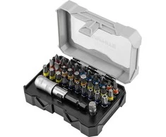 Zestaw Rinkinys Antgalių rinkinys 25 mm, su magnetiniu laikikliu 68 mm, 32 vnt.