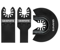 Pjuklų rinkinys GRAPHITE 3 vnt. (20 mm, 34 mm, 87 mm)