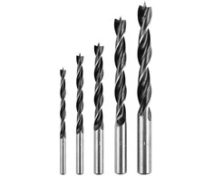 Grąžtas Zestaw Rinkinys Medžio grąžtų rinkinys: 4, 5, 6, 8, 10 mm, 5 vnt.