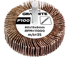 Ściernica Plokštelinis šlifavimo diskas su kotu 60 x 15 x 6 mm, P100