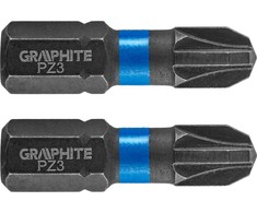 Smūginiai antgaliai GRAPHITE PZ3 25 mm (2 vnt.)