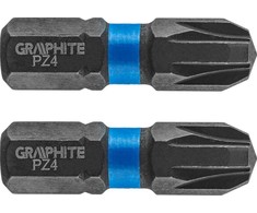 Smūginiai antgaliai GRAPHITE PZ4 x 25 mm (2 vnt.)