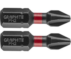 Smūginiai antgaliai GRAPHITE PH2 25 mm (2 vnt.)