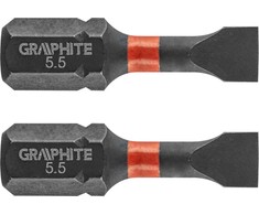 Smūginiai antgaliai GRAPHITE SL5,5 x 25 mm (2 vnt.)