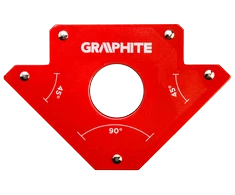 Graphite Magnetiniai kampai suvirinimo darbams 122 x 190 x 25 mm