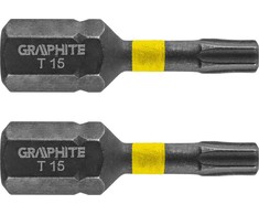 Smūginiai antgaliai GRAPHITE TX15 x 25 mm (2 vnt.)