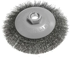 Vielinis diskinis šepetys GRAPHITE, 115 mm, susukta viela, M14