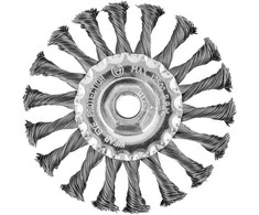 Szczotka Vielinis diskinis šepetys 115 mm, susukta viela, plienas, M14