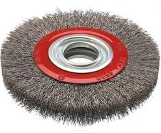 Vielinis diskinis šepetys Graphite 125x20mm INOX - 57H592