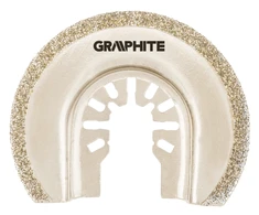 Grąžtas Graphite Pusapvalis diskas 65 mm, HCS, galvanizuota deimanto dulkių danga