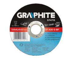 Metalo šlifavimo diskas GRAPHITE 27 A30-S 125 x 6,4 x 22,2 mm