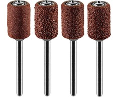 Šlifavimo juostų rinkinys GRAPHITE 6,3 mm (K60, K80, K120, K240) - 100 vnt. + 2 kotai 3,2 mm