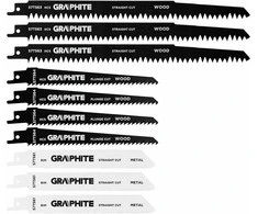 Zestaw Rinkinys Tiesinio pjūklo geležčių rinkinys, TPI 5, TPI 6, TPI 18, HCS/BIM, 10 vnt.