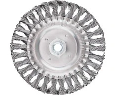 Szczotka Vielinis diskinis šepetys 150 mm, susukta viela, plienas, M14