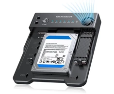 GRAUGEAR Klonstation fĂĽr M.2 NVMe/SATA SSDds &amp; 2,5"/3,5" HDD