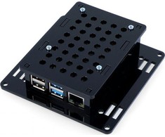 Gravlaser Dėklas skirtas Raspberry Pi 4B VESA v2 monitoriaus tvirtinimui - juodas