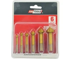 Grąžtas AW-Tools AWTOOLS kūginių įgilintuvų rinkinys, 6 vnt., 6,3–20,5