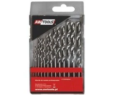 Grąžtas AW-Tools AWTOOLS WIERTŁA DO METALU HSS-G KOMPLET 13elem. /1,5-6,5mm/