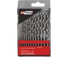 Grąžtas AW-Tools AWTOOLS WIERTŁA DO METALU HSS-G KOMPLET 13elem. /2.5 - 8mm/