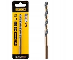 Grąžtas CB512 DeWalt metalo grąžtas juodas ir auksinis 8,0 mm