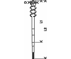 Grąžtas Bosch betono gręžtuvas SDS MAX 55 mm (1618596458)