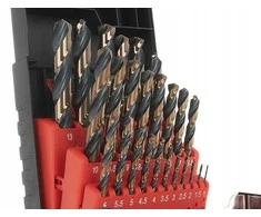 Grąžtas Tvardy HSS metalo grąžtų rinkinys 1,0-13,0 mm, 25 vnt. (5/10)