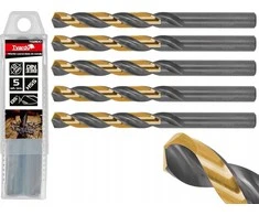 Grąžtas Tvardy Juodai auksinis grąžtas metalui HSS 10.00 mm (5/50/300)