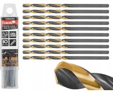 Grąžtas Tvardy Juodas ir auksinis grąžtas metalui HSS 4.00 mm (10/250/2500)