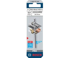 Grąžtas Bosch PRO HSS-G grąžtai metalui 3,5mm, 2 vnt.