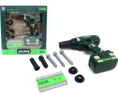 Grąžtas Lean Toys Vaikiškas gręžtuvėlis su keičiamais antgaliais