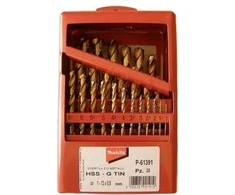 Grąžtas Makita Rinkinys grąžtų TYTAN HSS-G TIN 25szt 1-13mm