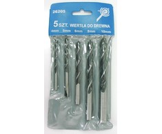 Grąžtas Mega Wiertła Medienos grąžtų rinkinys, 5 vnt. (4–10 mm) dėkle <121105>