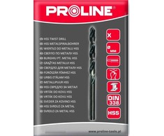 Wiertło Grąžtas metalui, HSS plienui, DIN338, šlifavimui, 0,8 mm, vnt., 1 dėžutė, proline