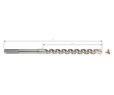 Grąžtas Rawlplug SDS+ 12mm (RT-SDSR-12/260)
