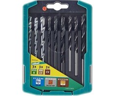 Grąžtas Wolfcraft Mišrių grąžtų rinkinys: metalui, medžiui, akmeniui 5–8 mm Wolfcraft