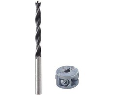 Wolfcraft grąžtas 6 mm kaiščio grąžtas + Wolfcraft stabdis