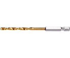 Yato Toya Sa Poland Grąžtas metalui su Hex 6.3 mm (1/4") galu HSS-TiN | 3.0 mm (YT-44754)