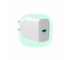 Žalias Cell Greencell PowerSource Duo30 įkroviklis USB/USB-C baltas maitinimo adapteris 30W maitinimo tiekimas