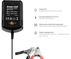 Green Cell Žalias Cell Žalias CELL Įkroviklis akumuliatoriams 2V / 6V / 12V 0.6A