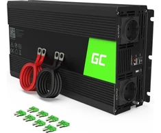Inverteris 12V/230V 1500W/3000W Modifikuota sinusinė išėjimo įtampa Green Cell