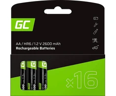 Green Cell Žalias Cell Akumuliatorius AA / R6 2600mAh 16 vnt.